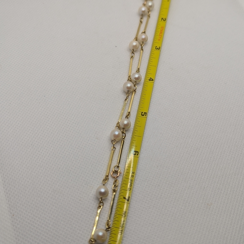 ✨ 8K Gold Natural Pearl Necklace ✨ - Picture 11 of 11